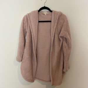 Fuzzy Pink Cardigan